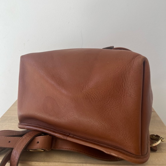 Vintage Coach 9791 British Tan/Brown Drawstring Backpack Daypack - Picture 5 of 7